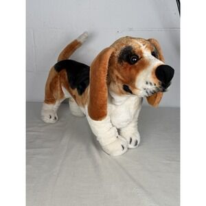 Melissa & Doug Basset Hound Plush Dog Stuffed Animal Floppy Ears Realistic Toy
